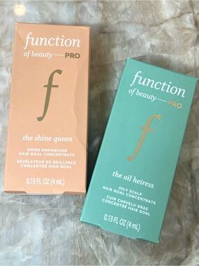 Function of Beauty Hair Goal Concentrates - The Shine Queen & The Oil Heiress